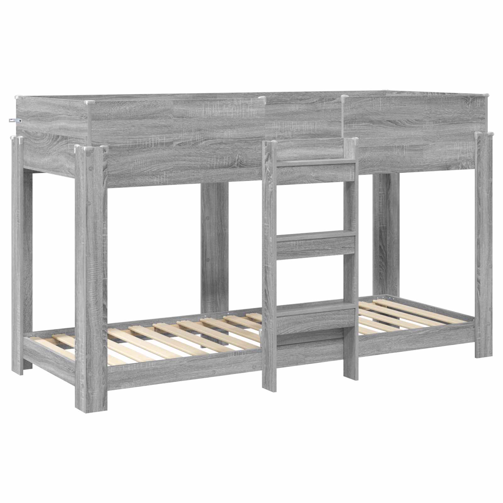 Lit Superposé pour Enfants avec matelas Gris Sonoma 80 x 190 cm - XIOS