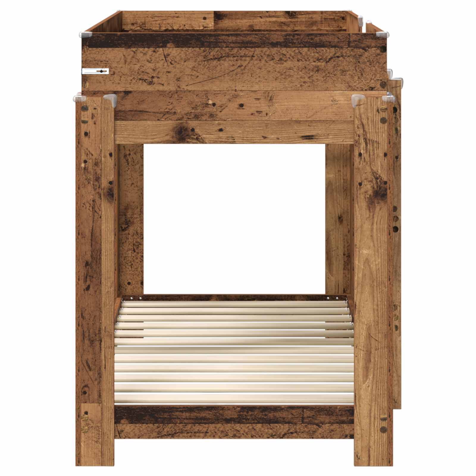 Lit Superposé pour Enfants avec matelas Bois ancien 90 x 160 cm - XIOS