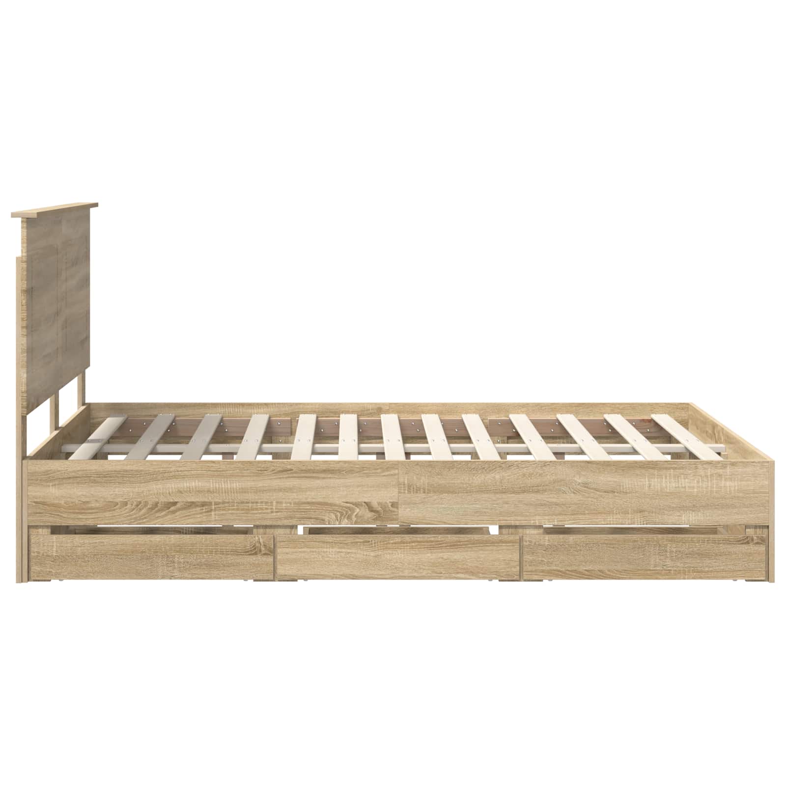Cadre de lit Chêne Sonoma 140 x 200 cm Bois Ingénierie - XIOS