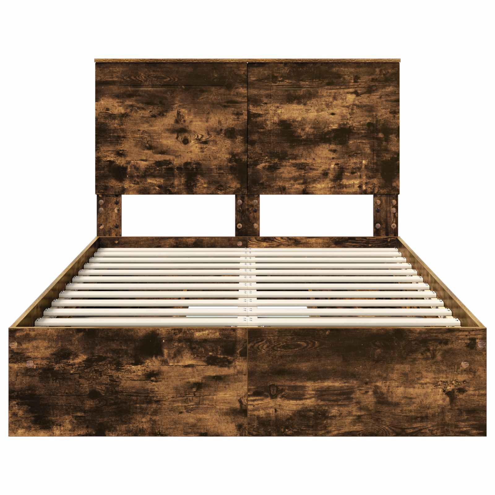 Cadre de lit Chêne fumé 135 x 190 cm Bois d'ingénierie - XIOS