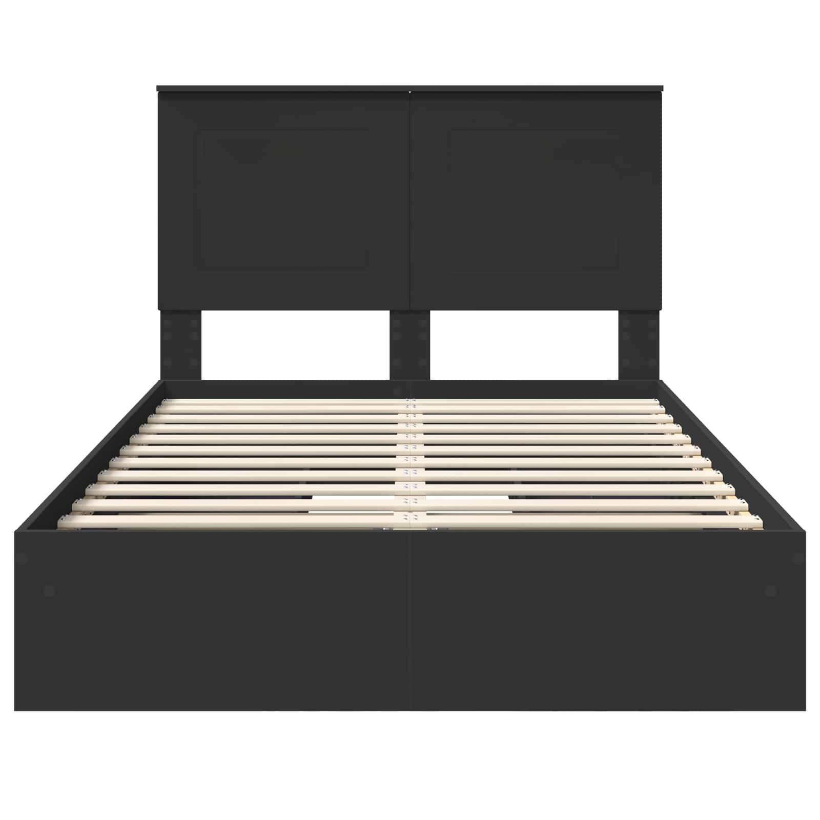 Lit de Rangement Noir 120 x 200 cm Bois d'ingénierie - XIOS