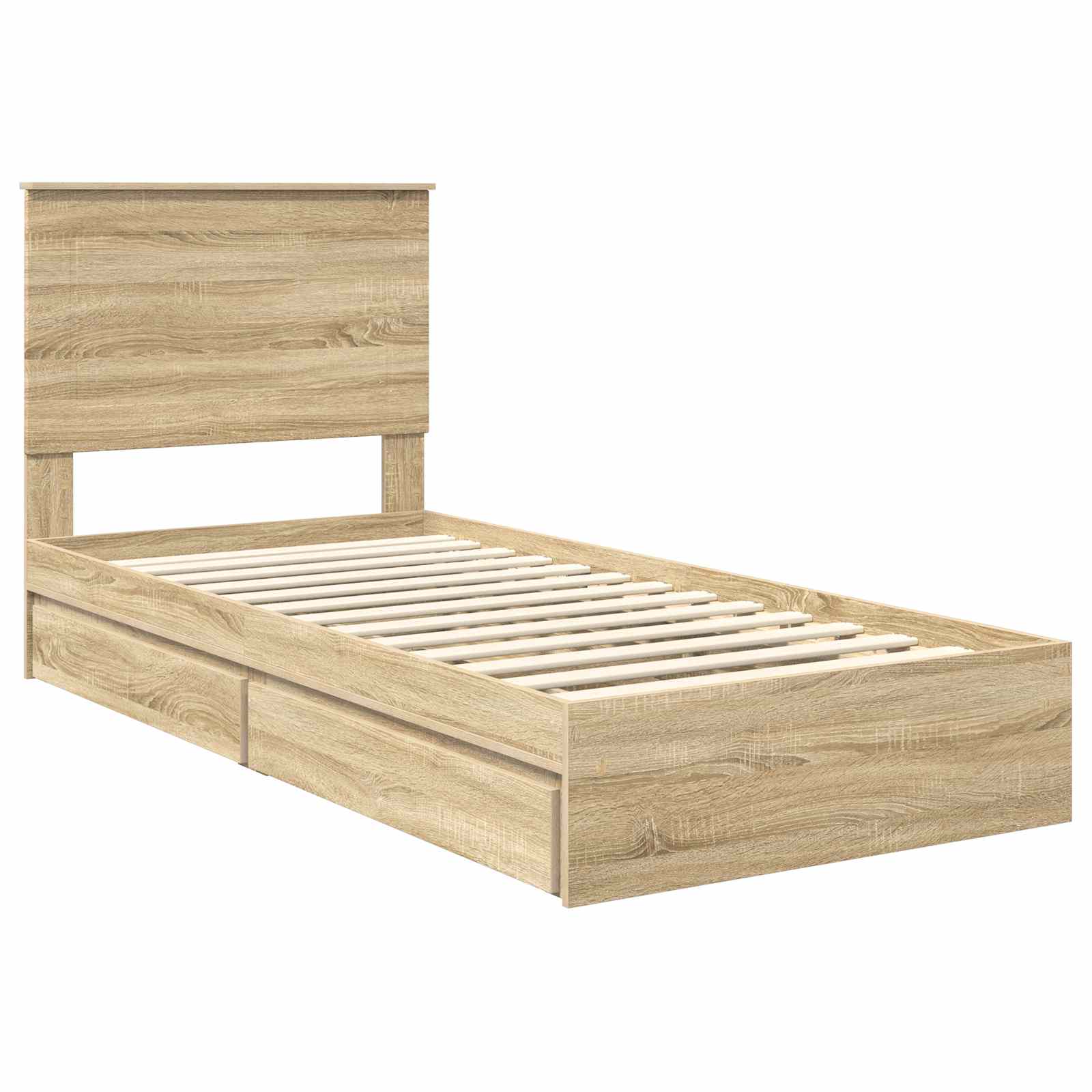 Cadre de lit Chêne Sonoma 100 x 200 cm Bois d'ingénierie - XIOS