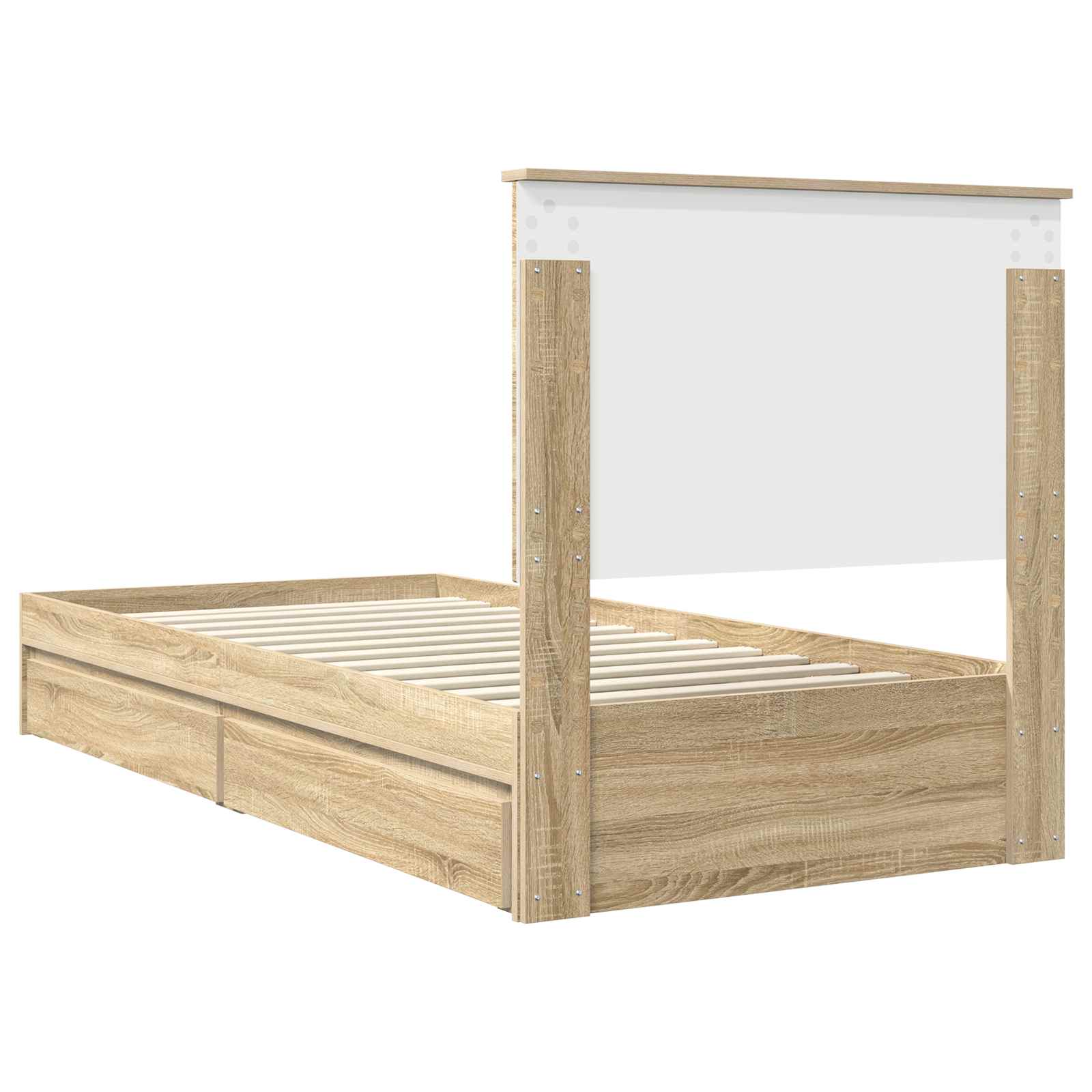Cadre de lit Chêne Sonoma 100 x 200 cm Bois d'ingénierie - XIOS