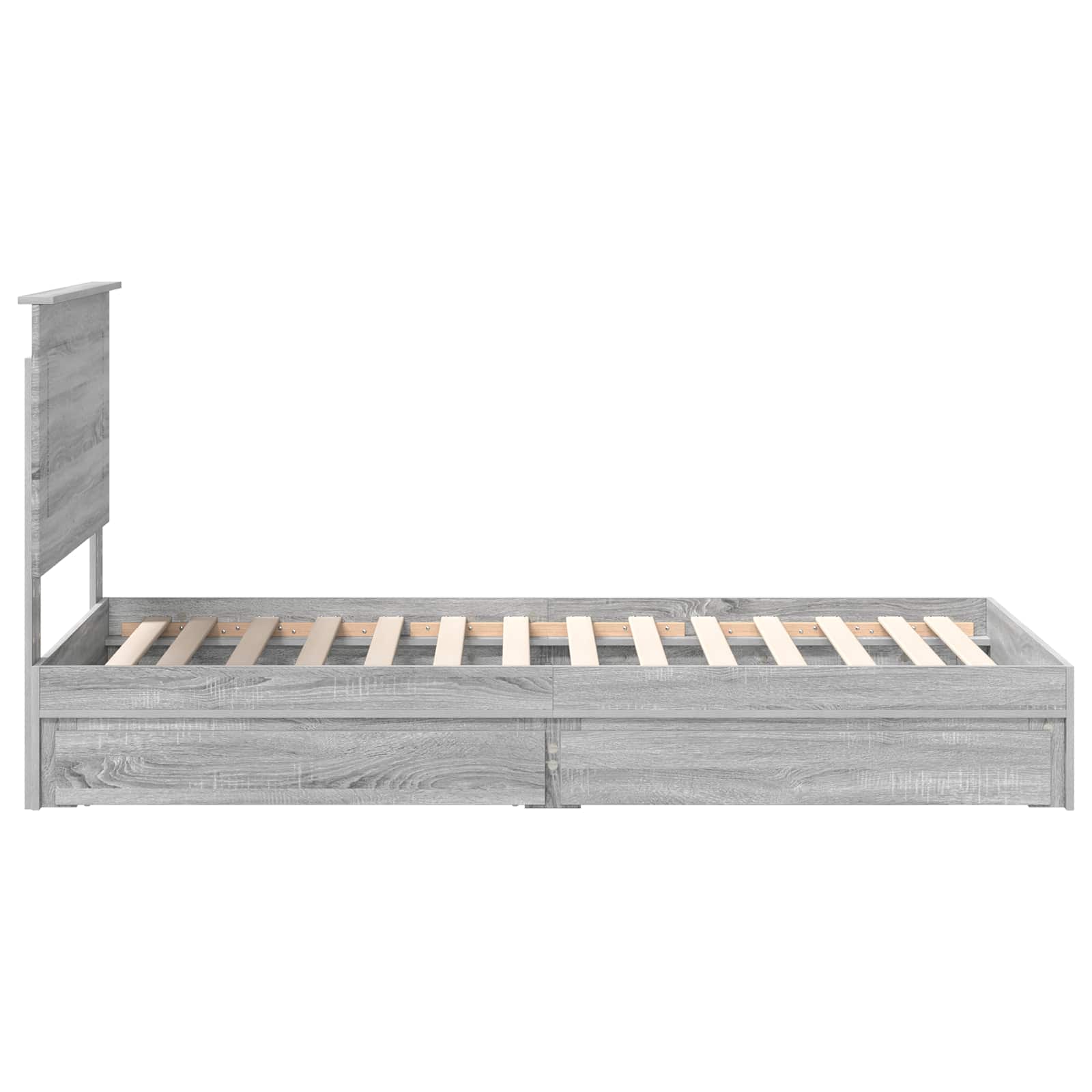 Cadre de lit Gris Sonoma 100 x 200 cm Bois d'ingénierie - XIOS