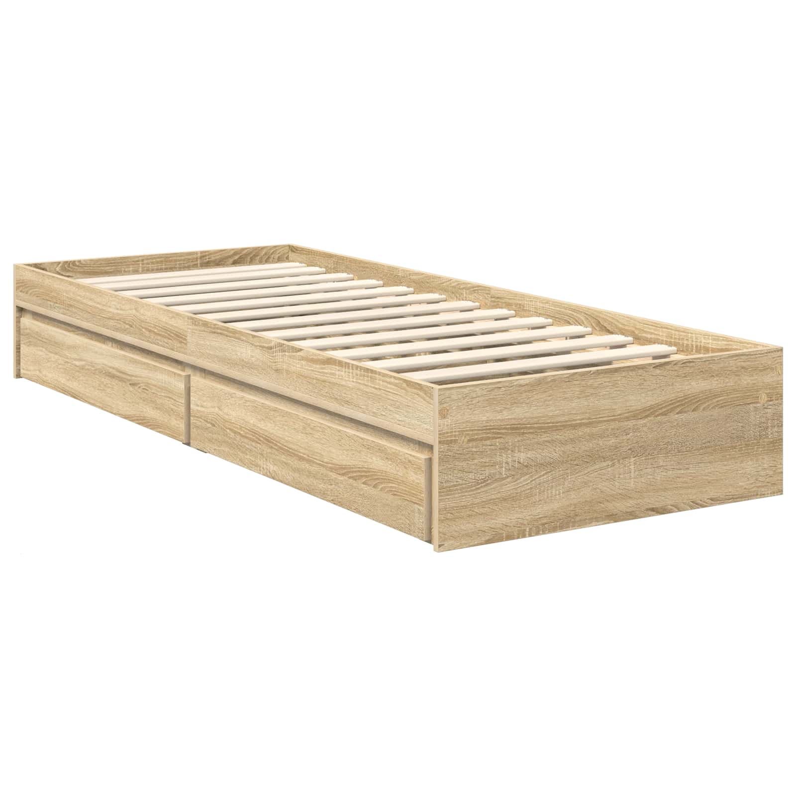 Cadre de lit Chêne Sonoma 75 x 190 cm Bois d'ingénierie - XIOS