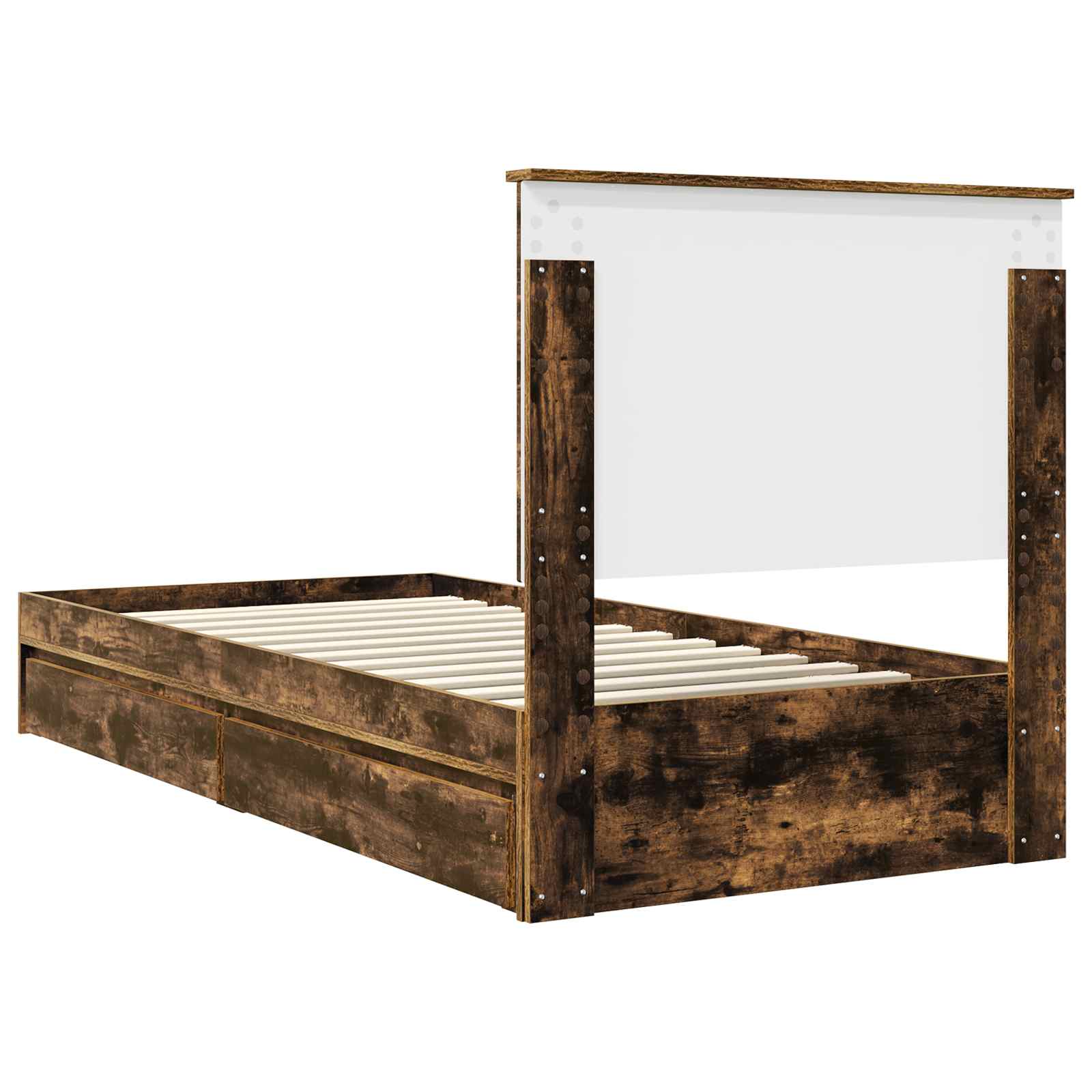 Cadre de lit Chêne fumé 75 x 190 cm Bois d'ingénierie - XIOS