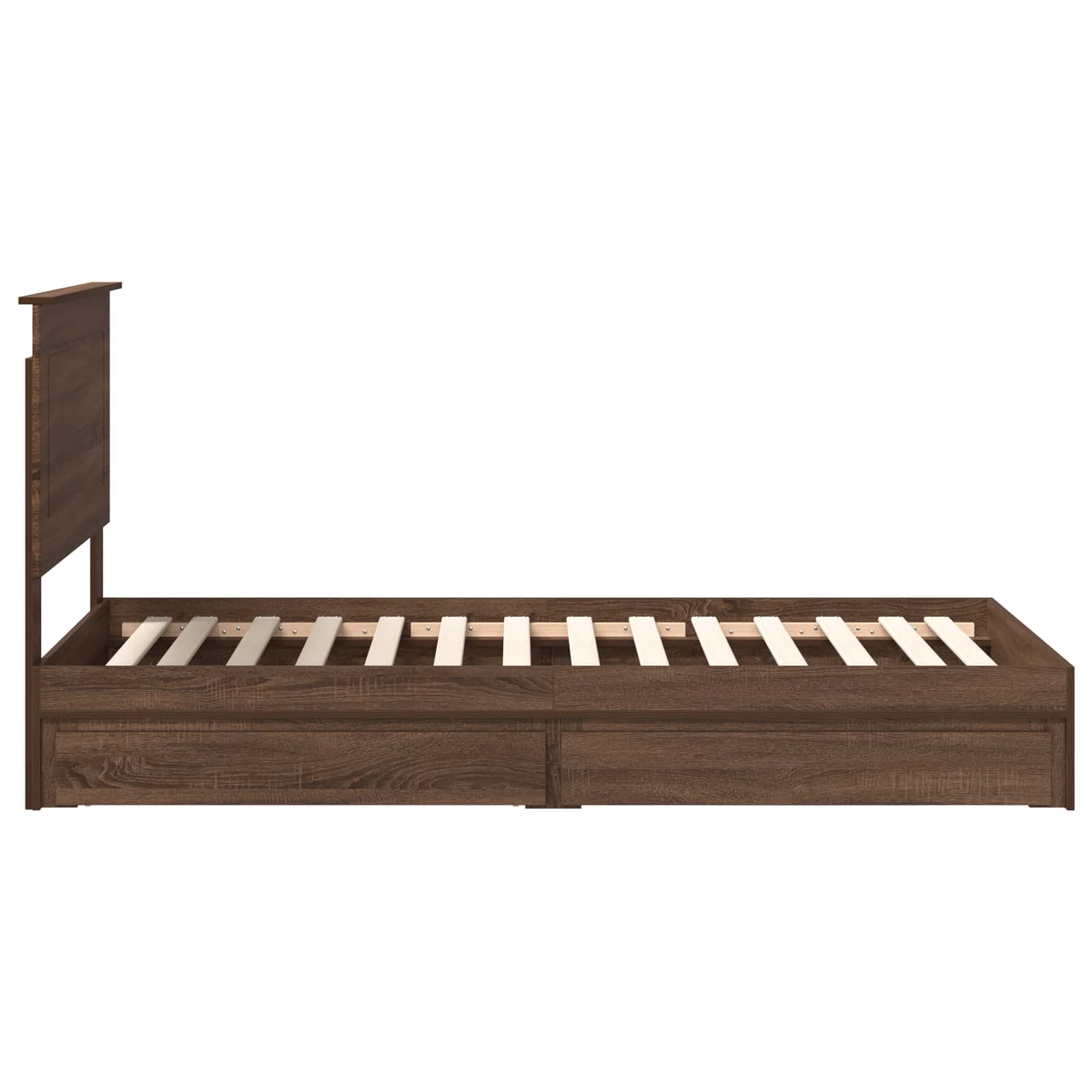 Cadre de lit Chêne brun 75 x 190 cm Bois d'ingénierie - XIOS