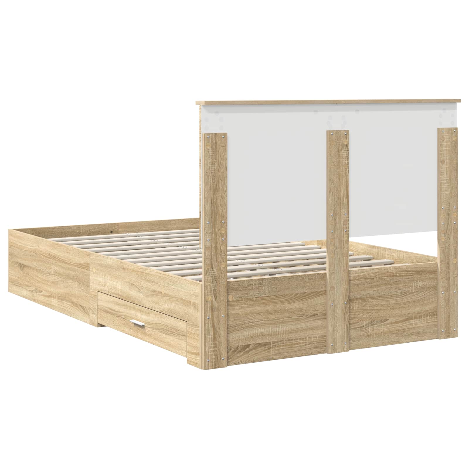 Cadre de lit Chêne Sonoma 135 x 190 cm Bois d'ingénierie - XIOS