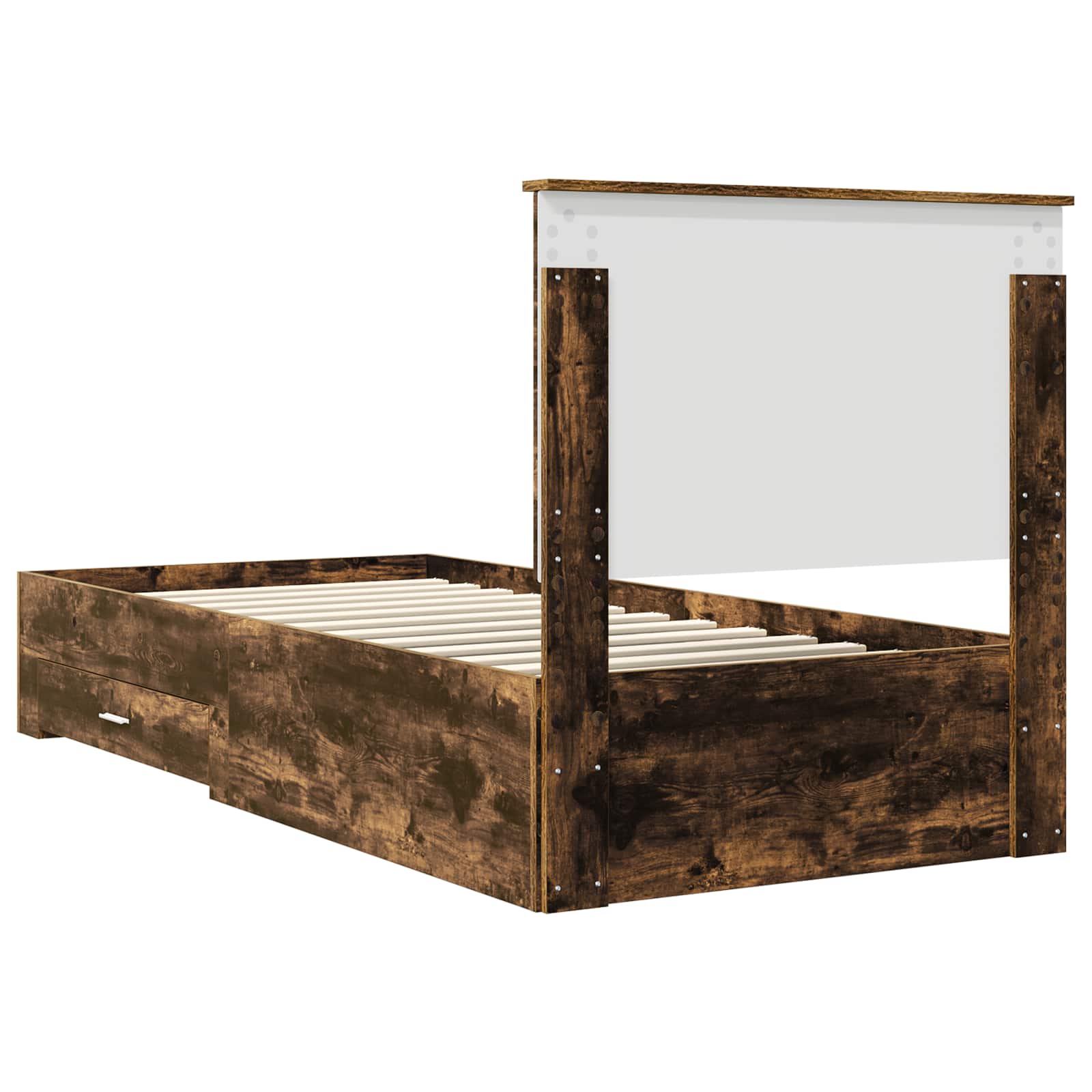 Cadre de lit Chêne fumé 90 x 190 cm Bois d'ingénierie - XIOS