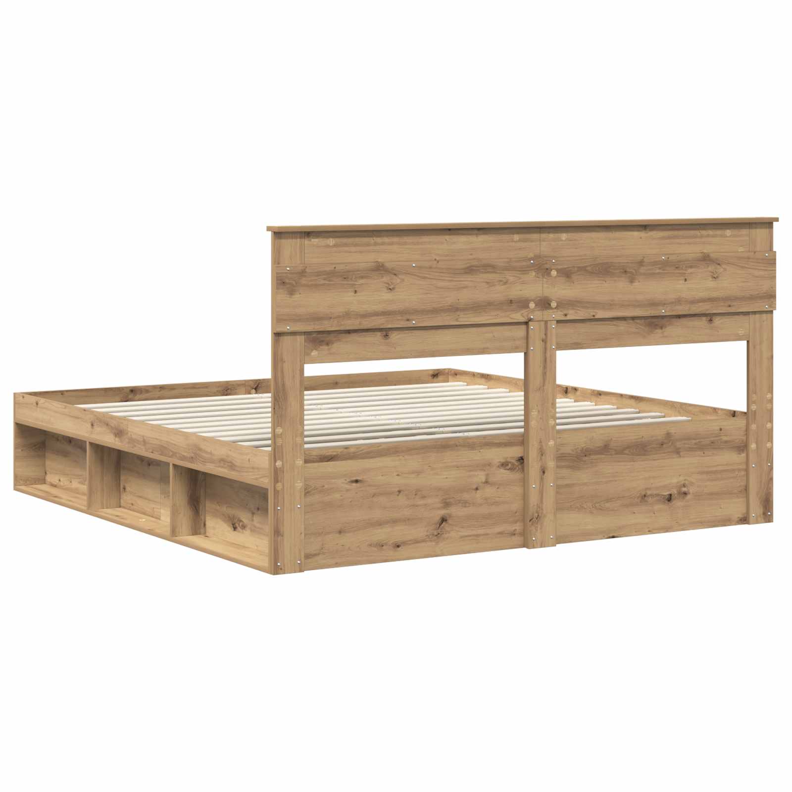 Cadre de lit Chêne artisan 180 x 200 cm Pin massif - XIOS