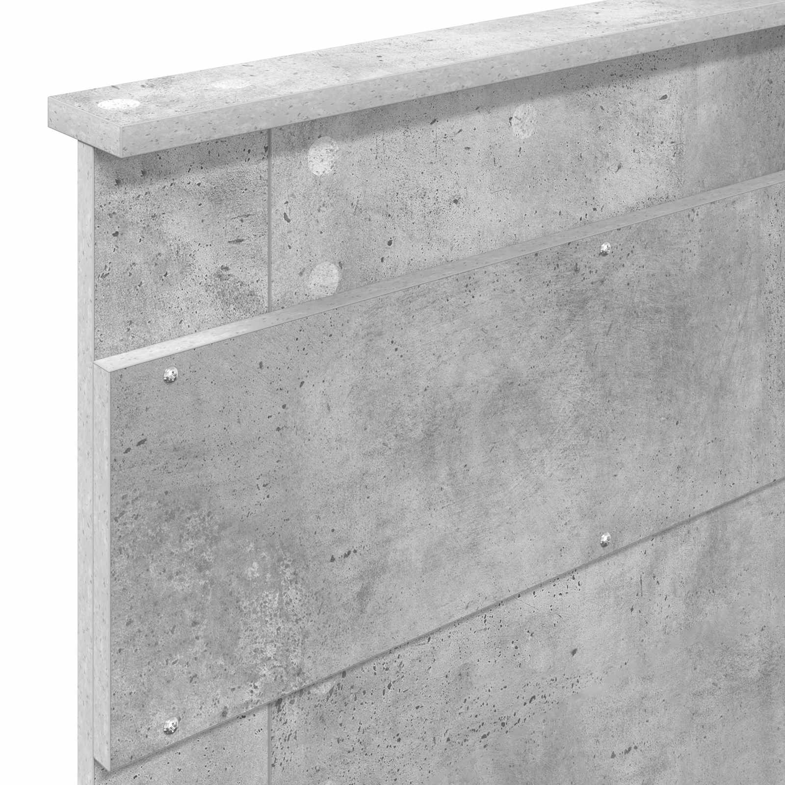 Cadre de lit Béton 90 x 200 cm Bois de pin massif - XIOS