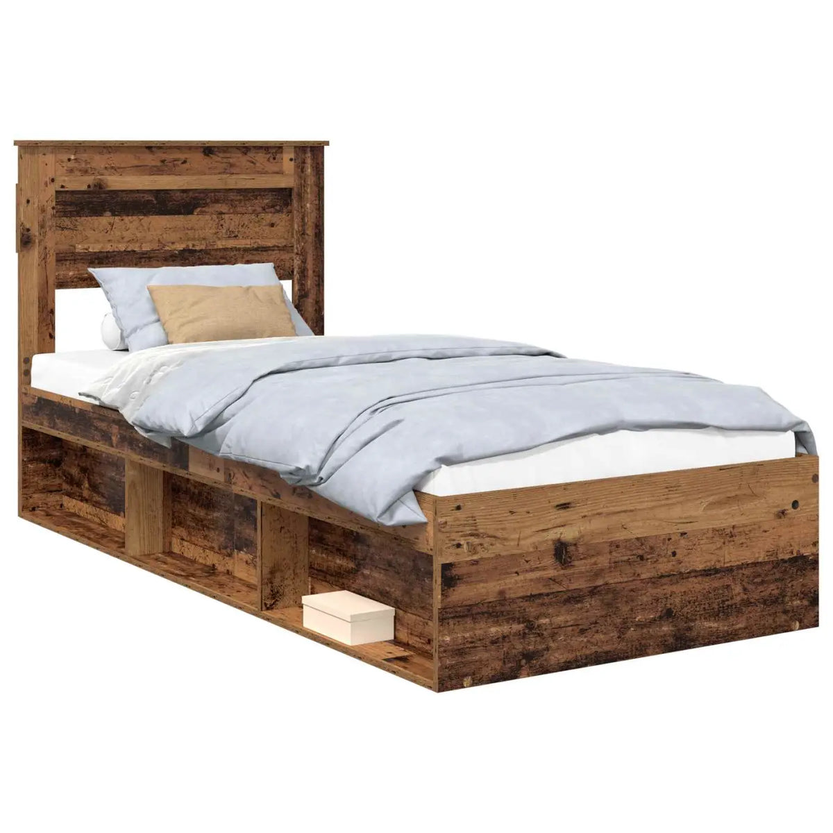 Cadre de lit Bois ancien 90 x 200 cm Bois de pin massif - XIOS