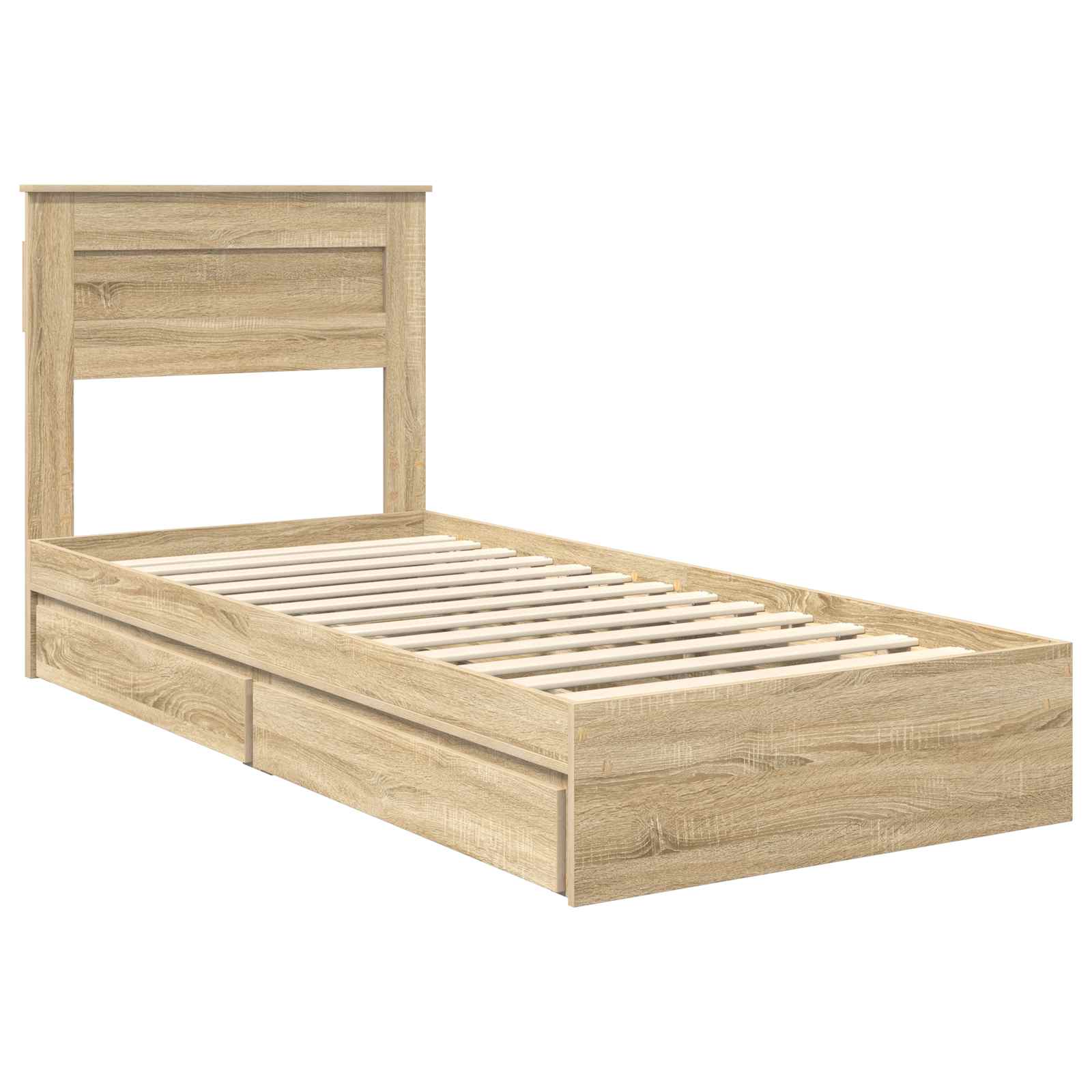 Cadre de lit Chêne Sonoma 100 x 200 cm Bois d'ingénierie - XIOS