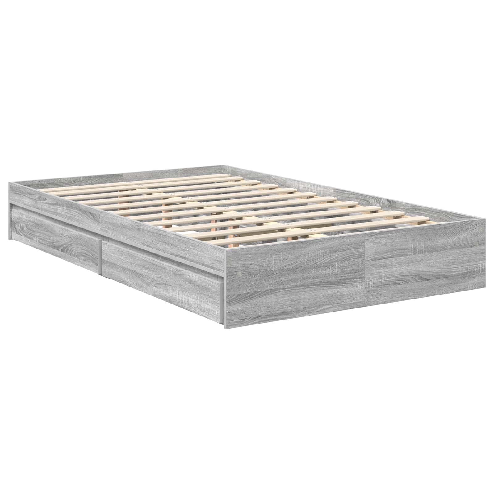 Cadre de lit Gris Sonoma 100 x 200 cm Bois d'ingénierie - XIOS