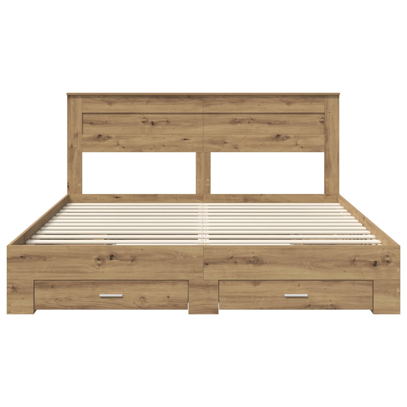 Cadre de lit Chêne artisanal 180 x 200 cm Bois d'ingénierie - XIOS