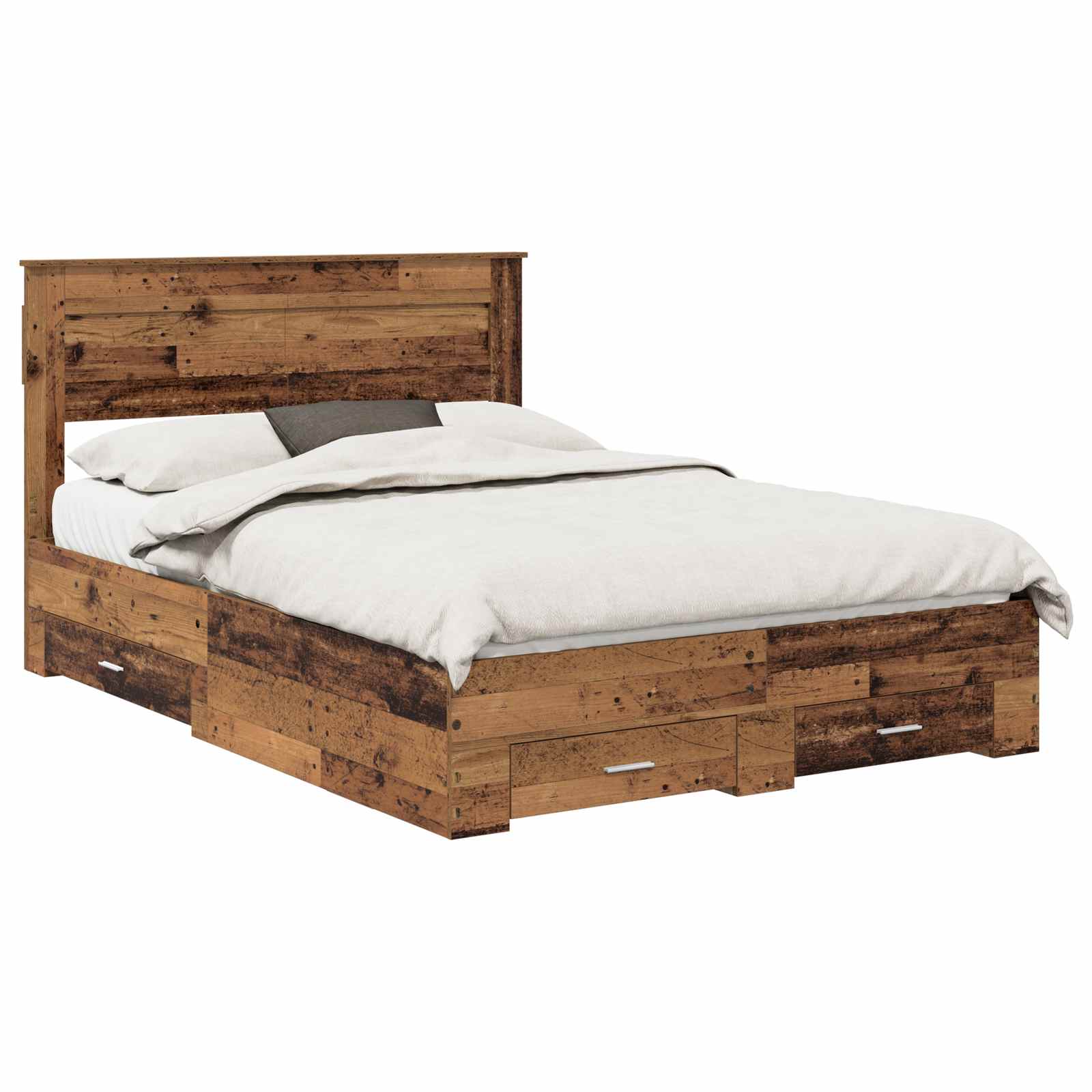 Cadre de lit Bois ancien 140 x 190 cm Bois d'ingénierie - XIOS