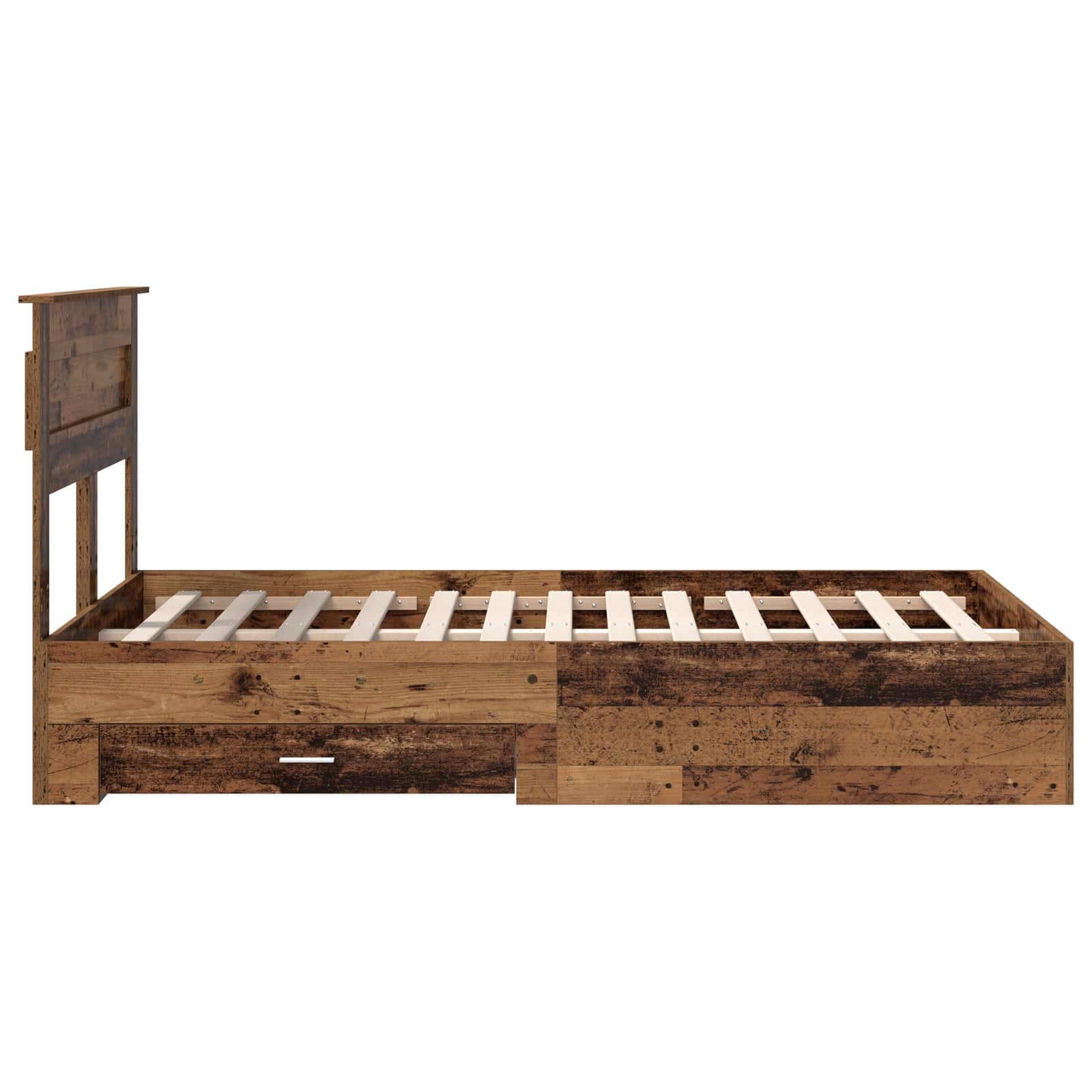 Cadre de lit Bois ancien 135 x 190 cm Bois d'ingénierie - XIOS