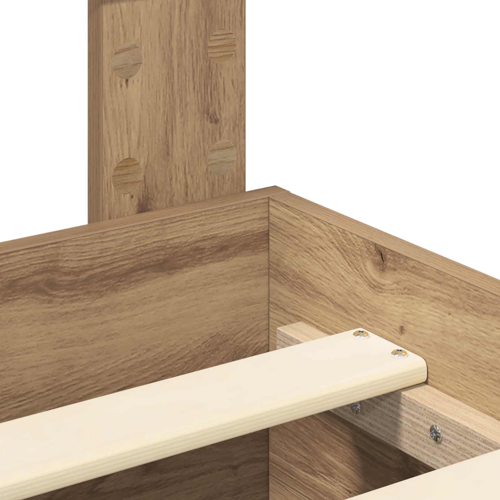Cadre de lit avec tiroir avec tête de lit Bois d'ingénierie - XIOS