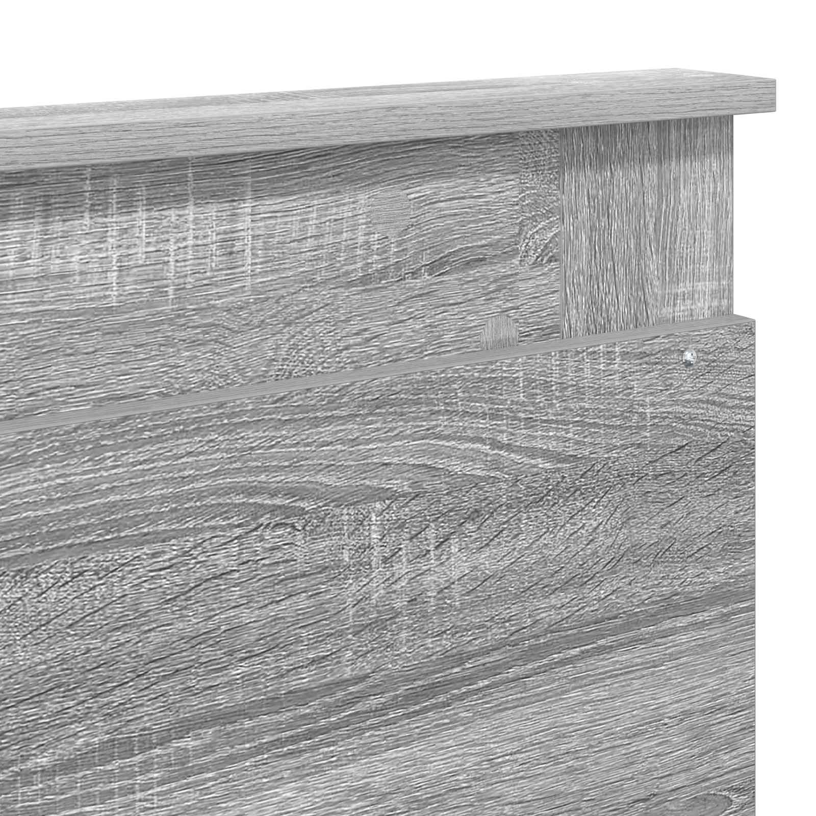 Cadre de lit Gris Sonoma 200 x 200 cm Pin massif - XIOS