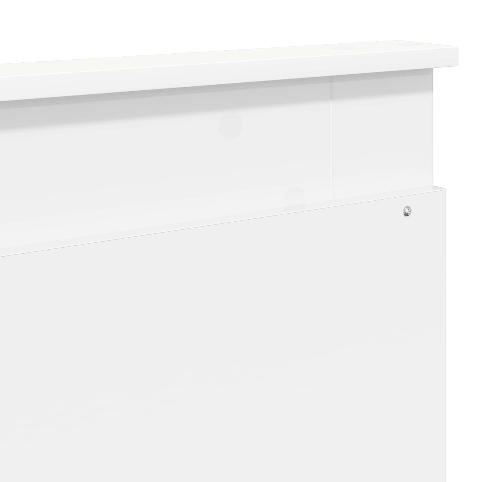 Cadre de lit avec tête de lit Blanc 180 x 200 cm Pin massif - XIOS