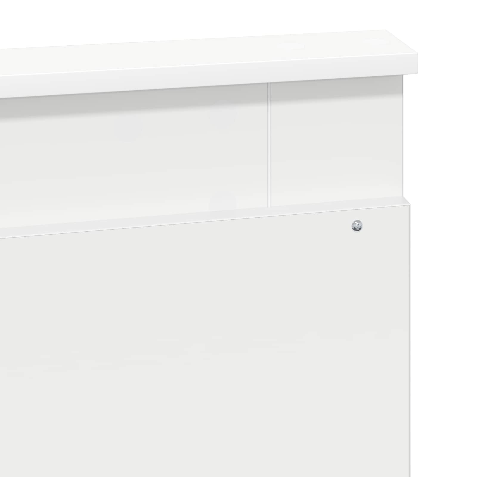 Cadre de lit avec tête de lit Blanc 160 x 200 cm Pin massif - XIOS