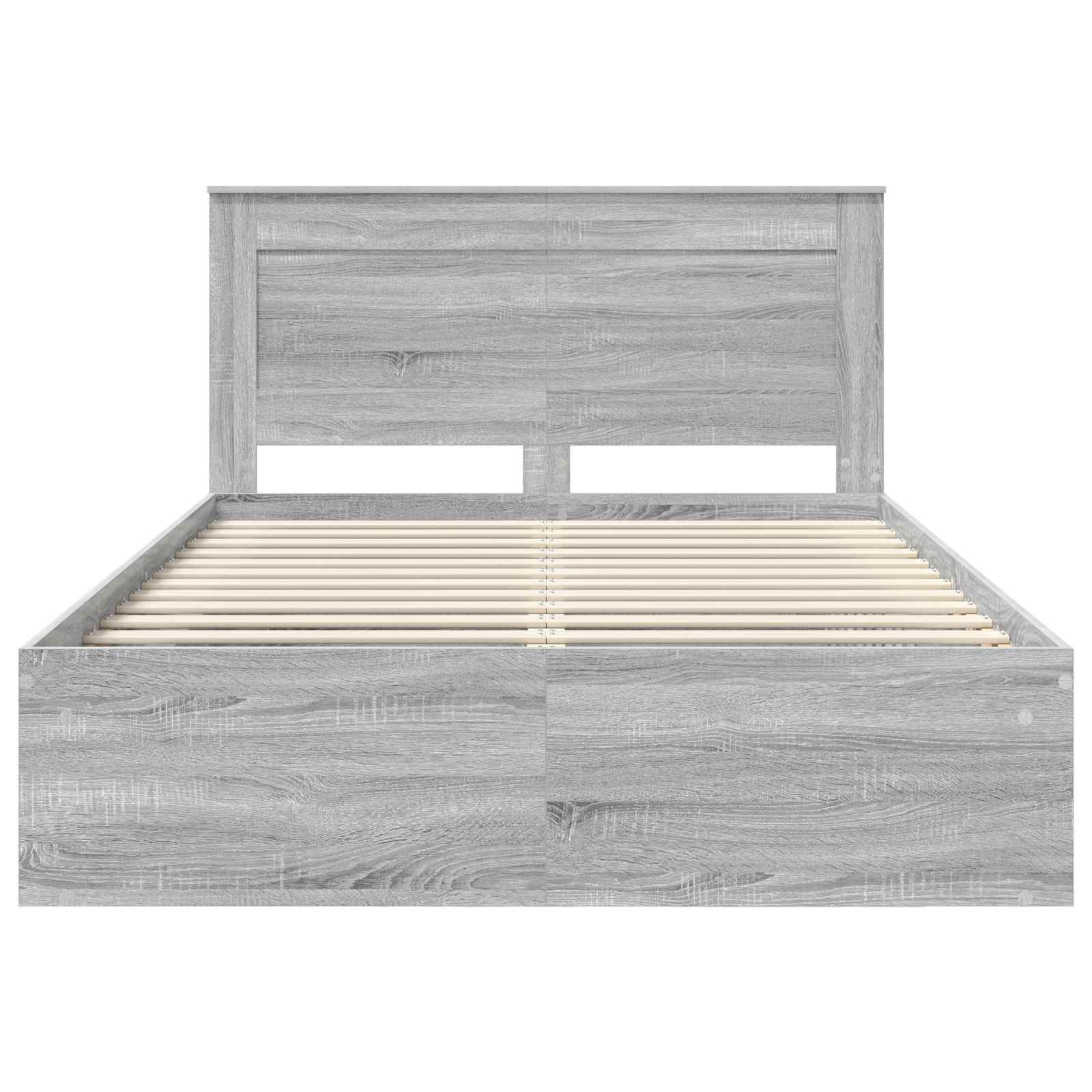 Cadre de lit avec tiroir Gris Sonoma 150 x 200 cm Pin massif - XIOS