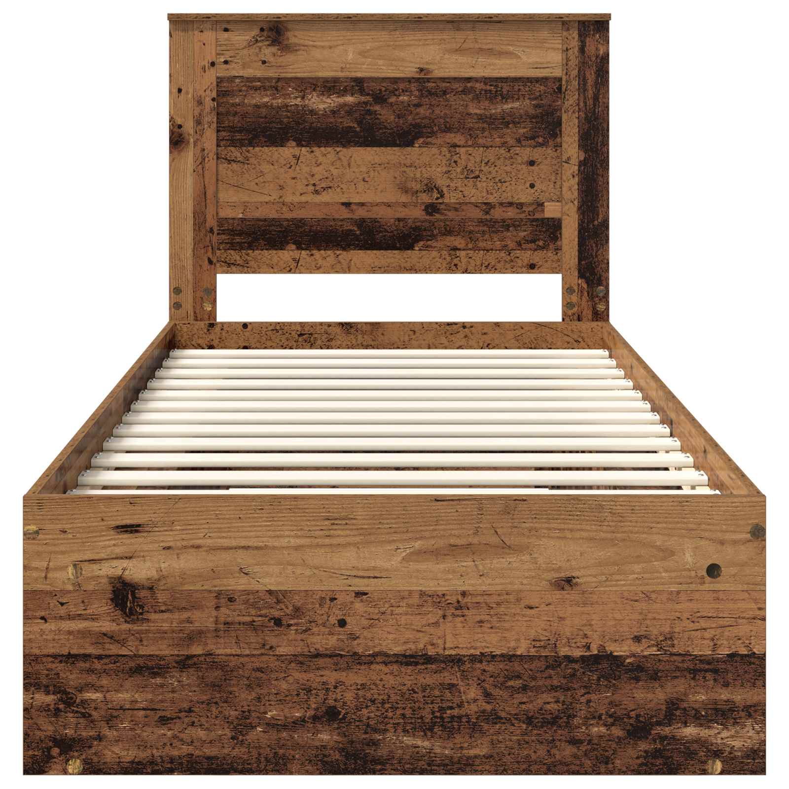 Cadre de lit Bois ancien 90 x 190 cm Pin massif - XIOS