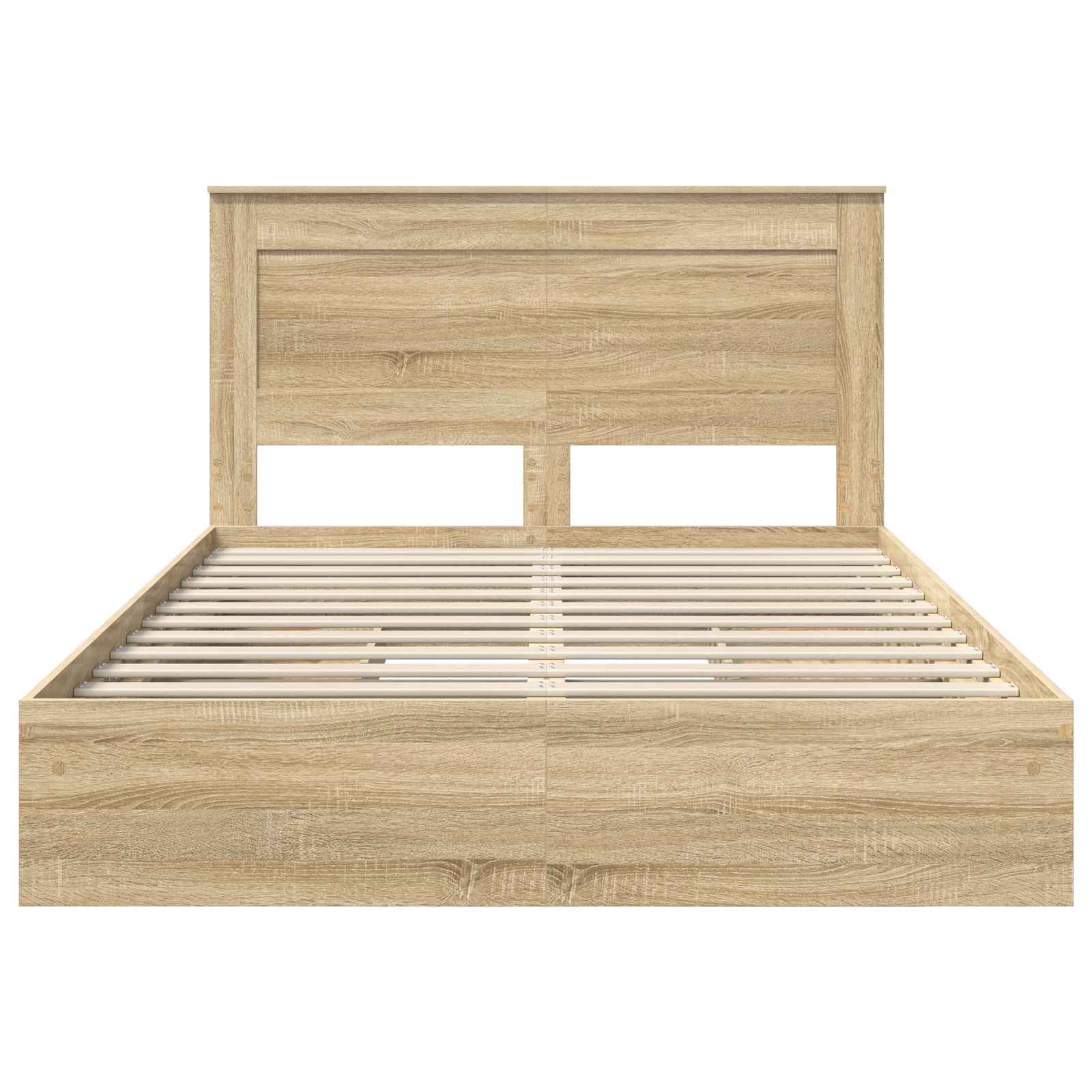 Lit de Rangement Chêne Sonoma 140 x 190 cm Bois d'ingénierie - XIOS