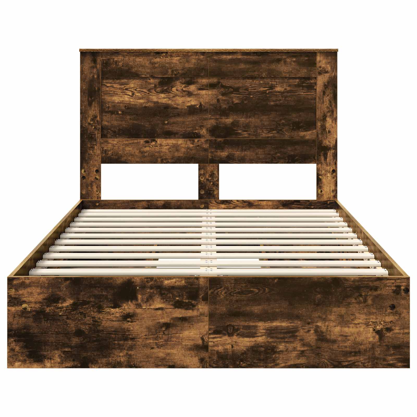 Cadre de lit Chêne fumé 135 x 190 cm Bois d'ingénierie - XIOS