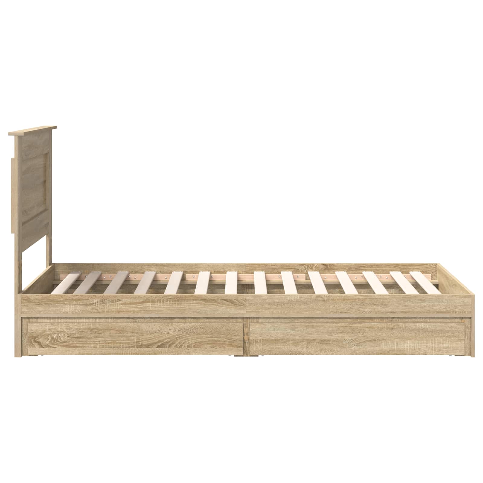 Lit de Rangement Chêne Sonoma 75 x 190 cm Bois d'ingénierie - XIOS