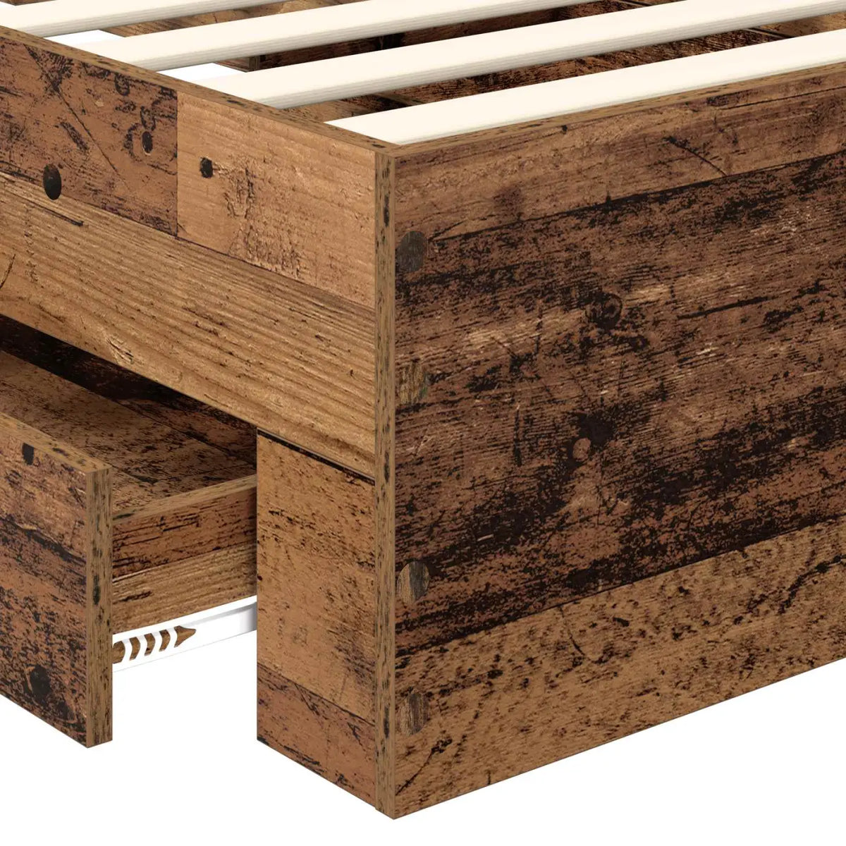 Cadre de lit Bois ancien 100 x 200 cm Bois d’ingénierie - XIOS
