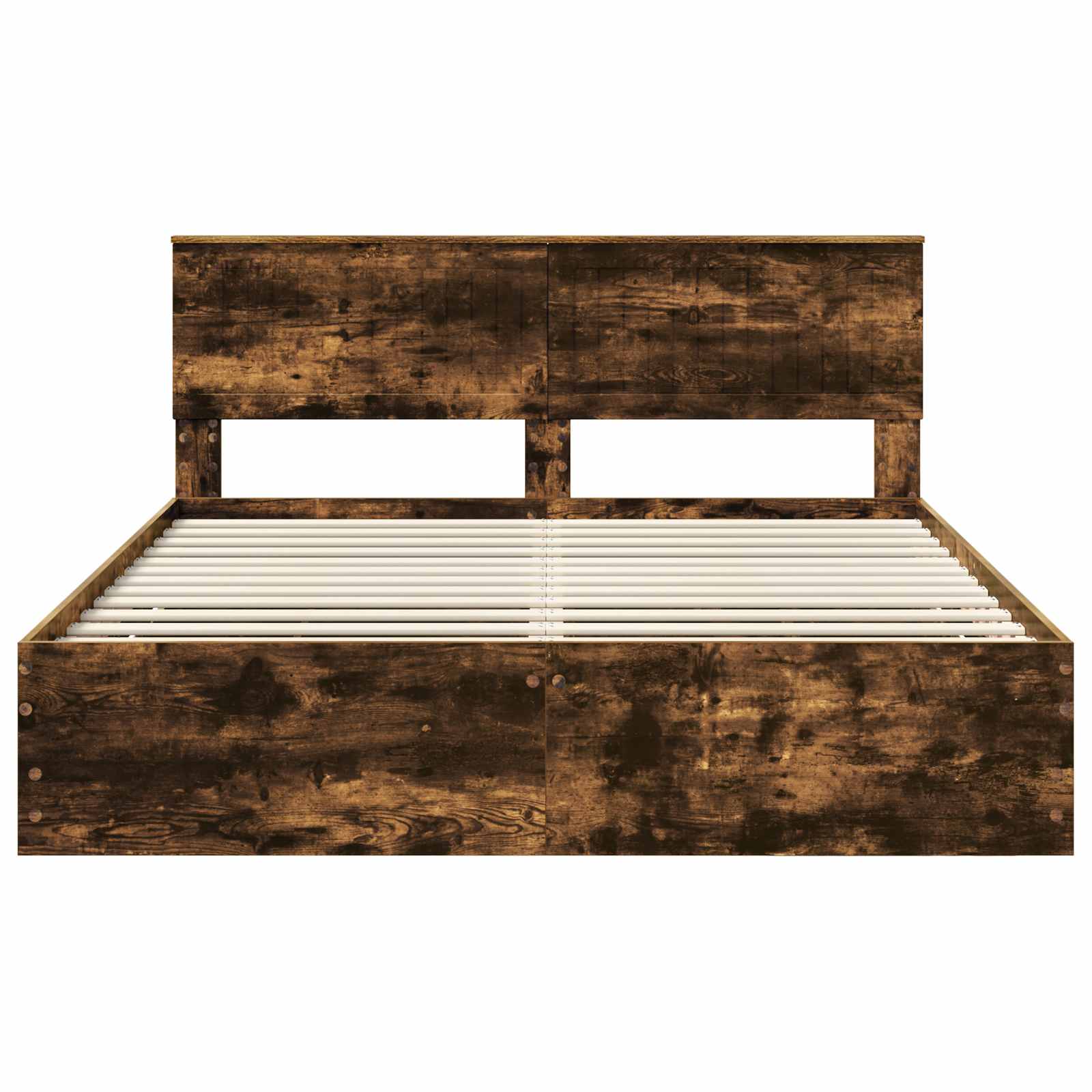 Cadre de lit Chêne fumé 160 x 200 cm Bois Ingénierie - XIOS