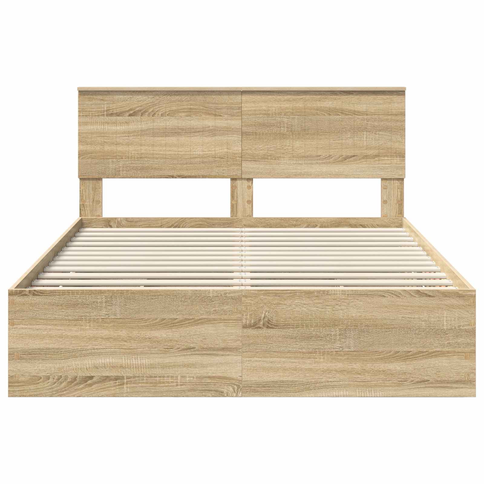 Cadre de lit Chêne Sonoma 140 x 190 cm Bois Ingénierie - XIOS