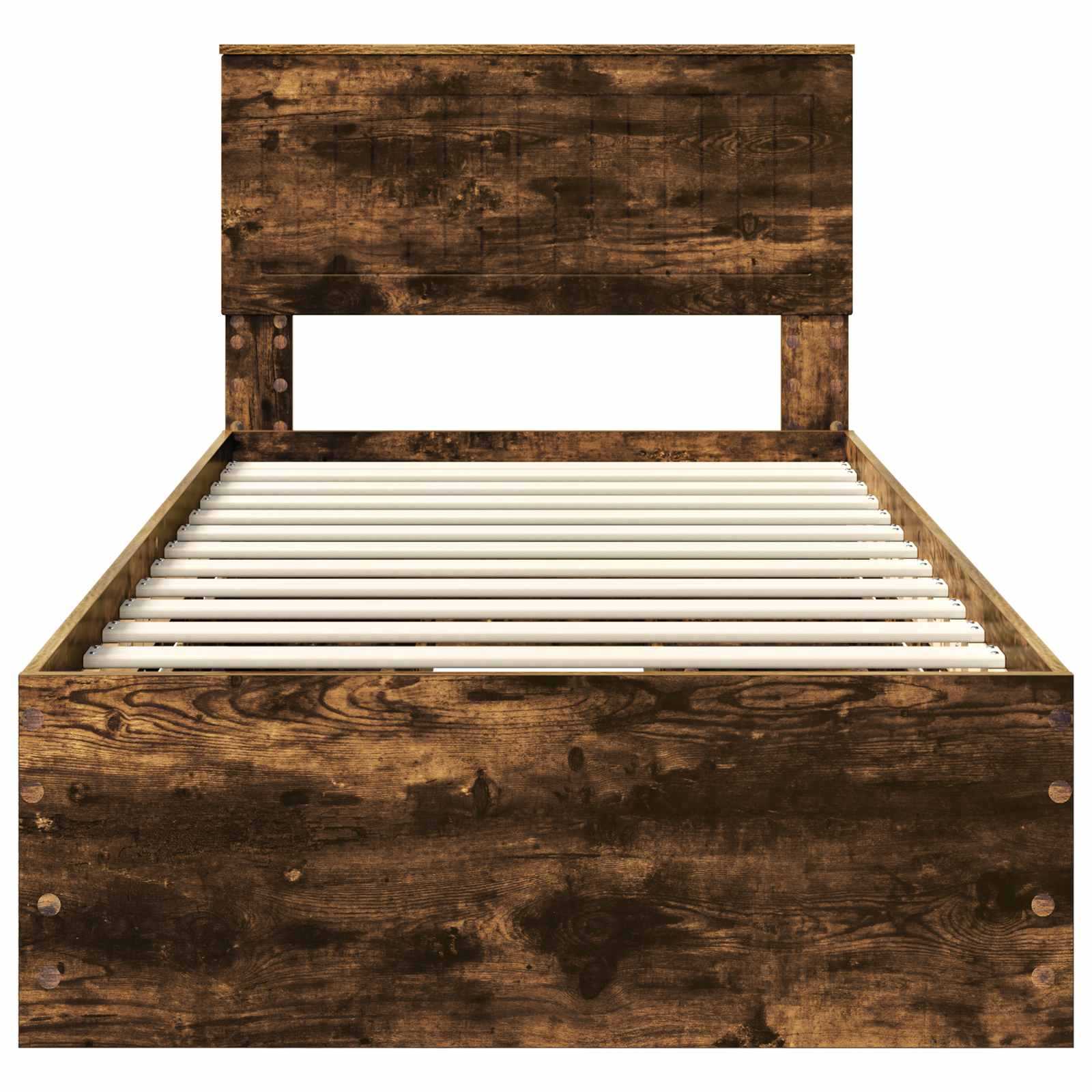 Cadre de lit avec tiroir Chêne fumé 90 x 190 cm Bois Ingénierie - XIOS