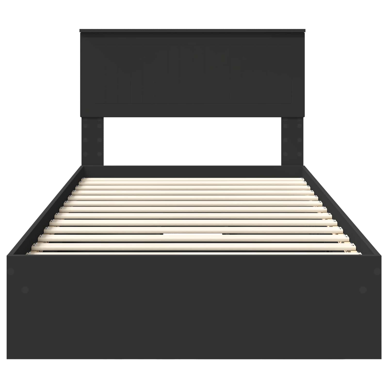 Lit de Rangement Noir 100 x 200 cm Bois d'ingénierie - XIOS