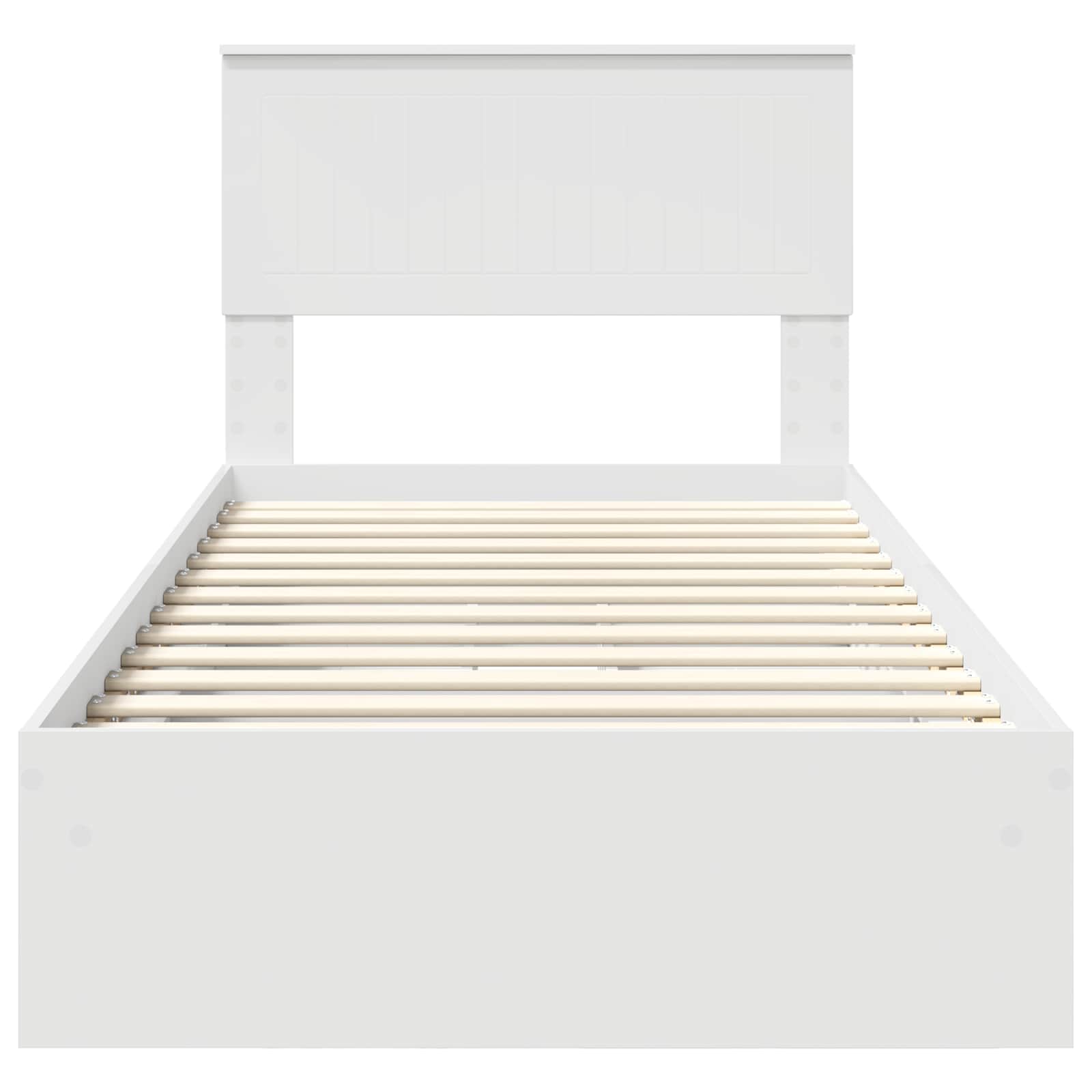 Lit de Rangement Blanc 90 x 200 cm Bois d'ingénierie - XIOS