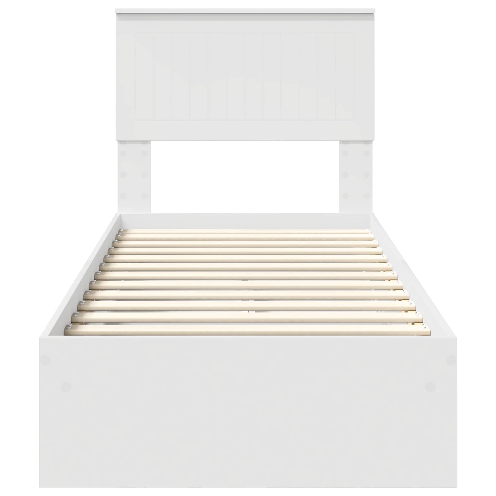 Lit de Rangement Blanc 75 x 190 cm Bois d'ingénierie - XIOS