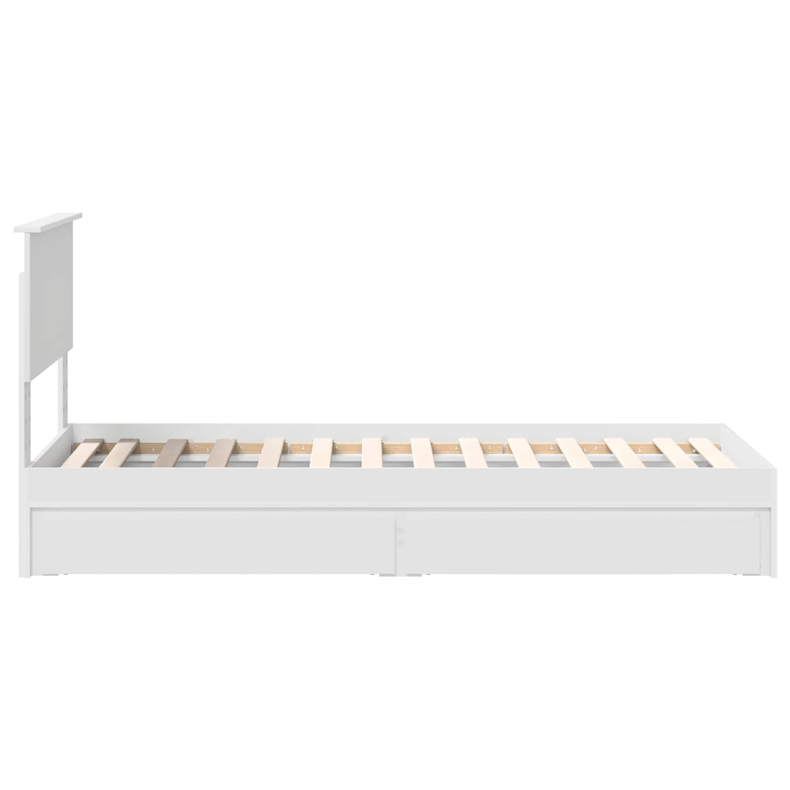 Lit de Rangement Blanc 75 x 190 cm Bois d'ingénierie - XIOS