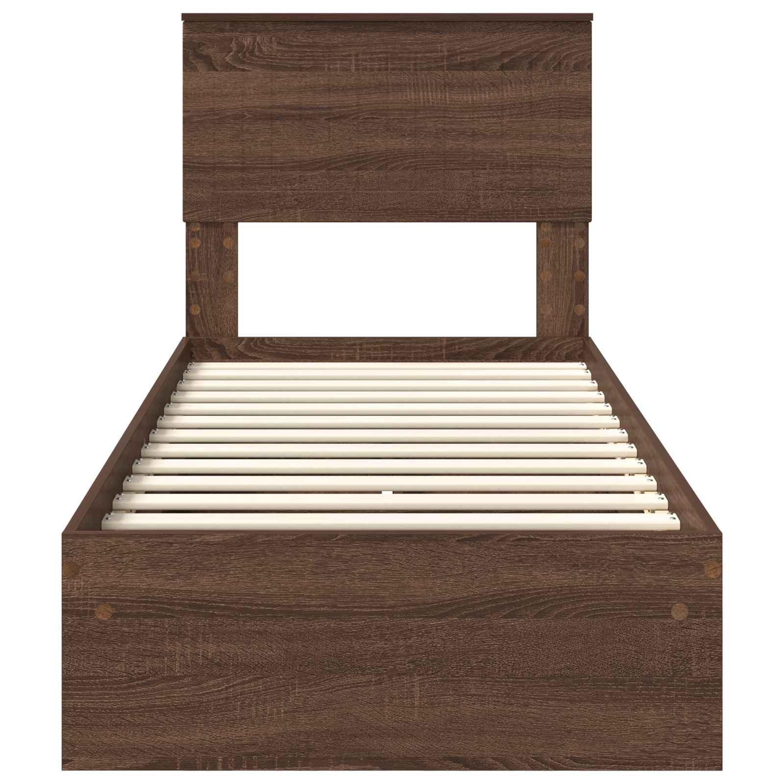 Lit de Rangement Chêne brun 75 x 190 cm Bois d'ingénierie - XIOS