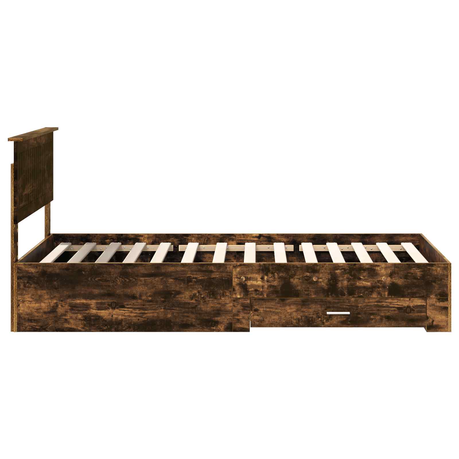 Cadre de lit Chêne fumé 100 x 200 cm Bois d'ingénierie - XIOS