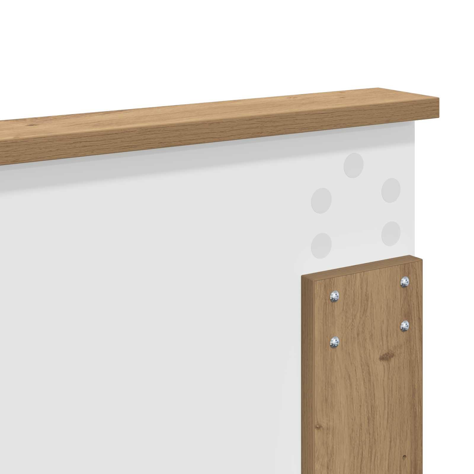 Cadre de lit Chêne artisan 180 x 200 cm Pin massif - XIOS