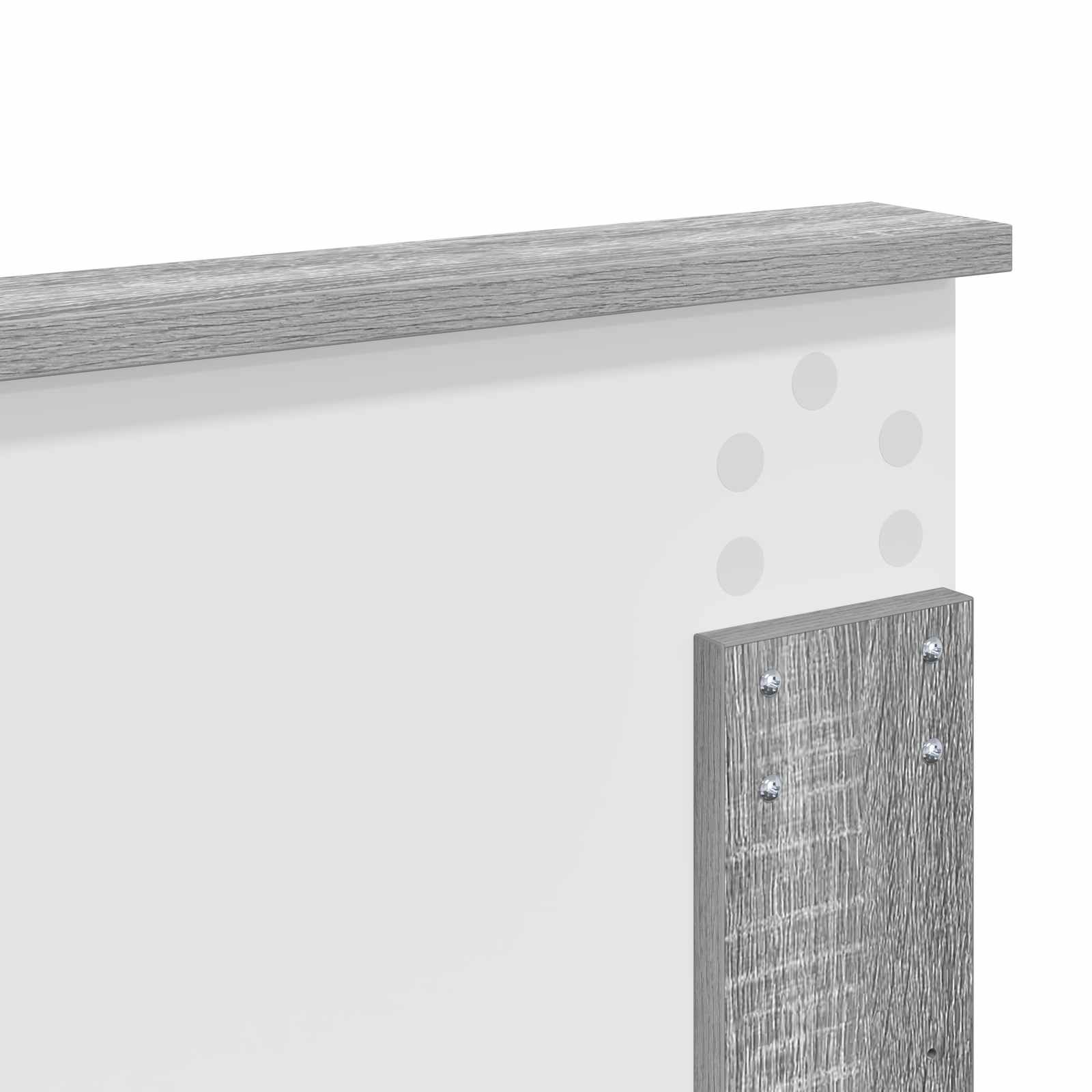 Cadre de lit Gris Sonoma 140 x 190 cm Pin massif - XIOS