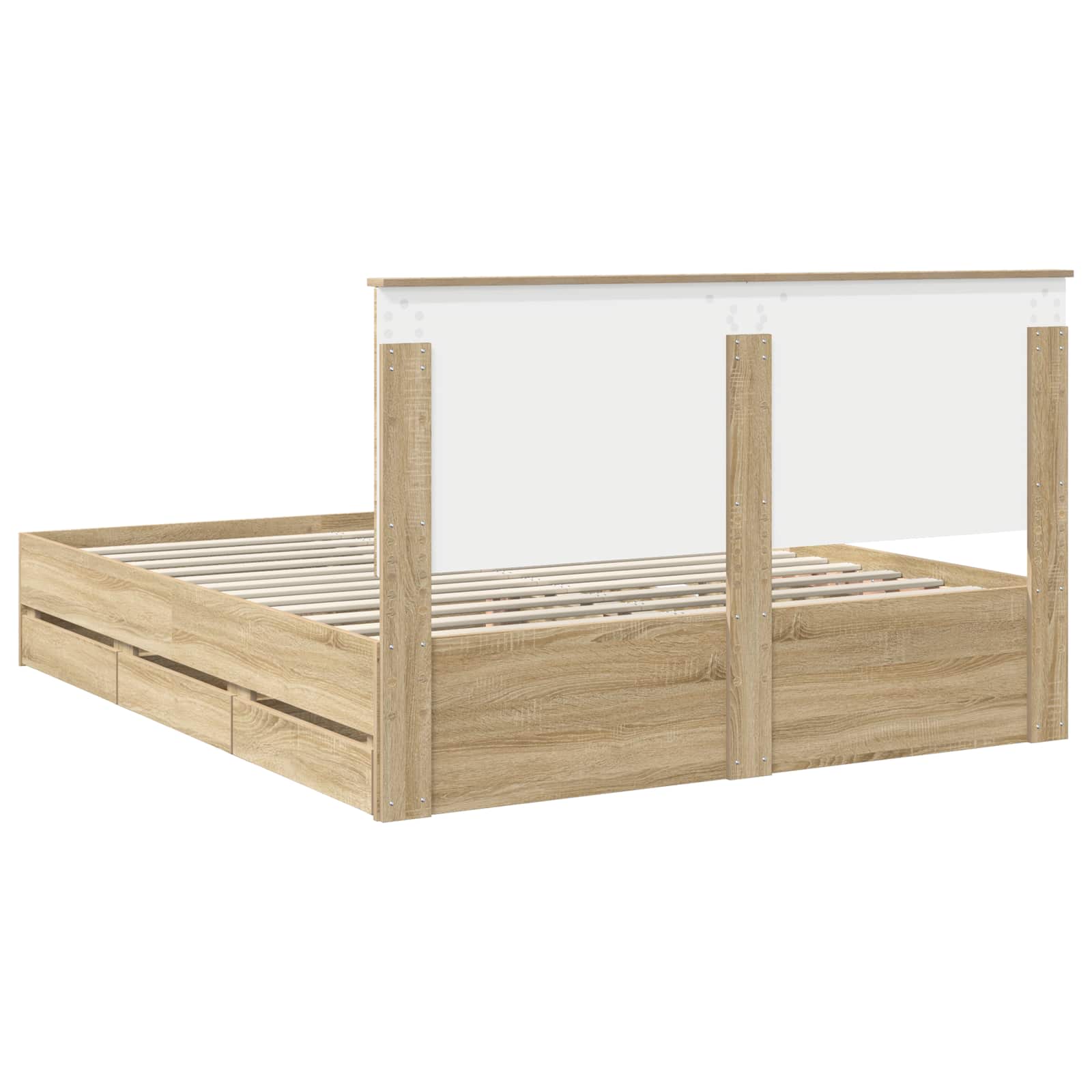 Cadre de lit Chêne Sonoma 160 x 200 cm Bois Ingénierie - XIOS