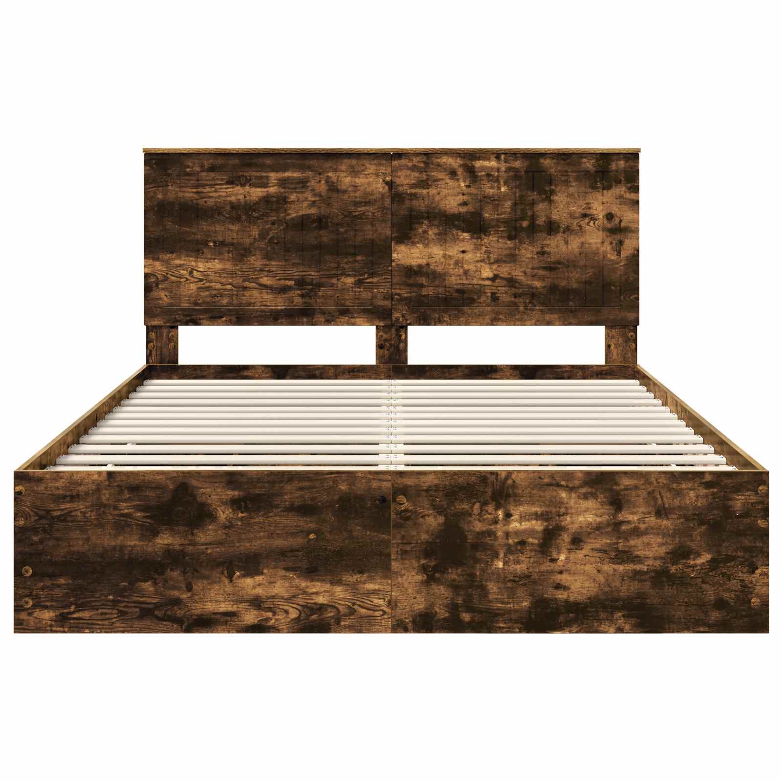 Cadre de lit Chêne fumé 150 x 200 cm Bois Ingénierie - XIOS
