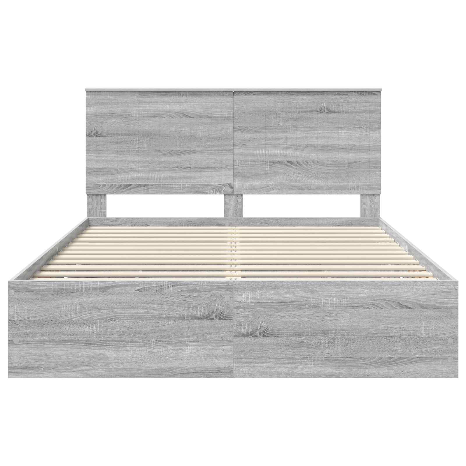 Cadre de lit Gris Sonoma 150 x 200 cm Bois Ingénierie - XIOS