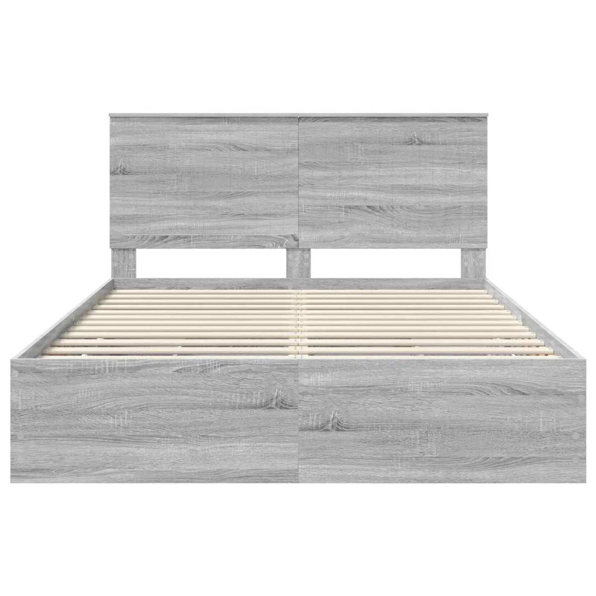 Cadre de lit Gris Sonoma 150 x 200 cm Bois Ingénierie - XIOS