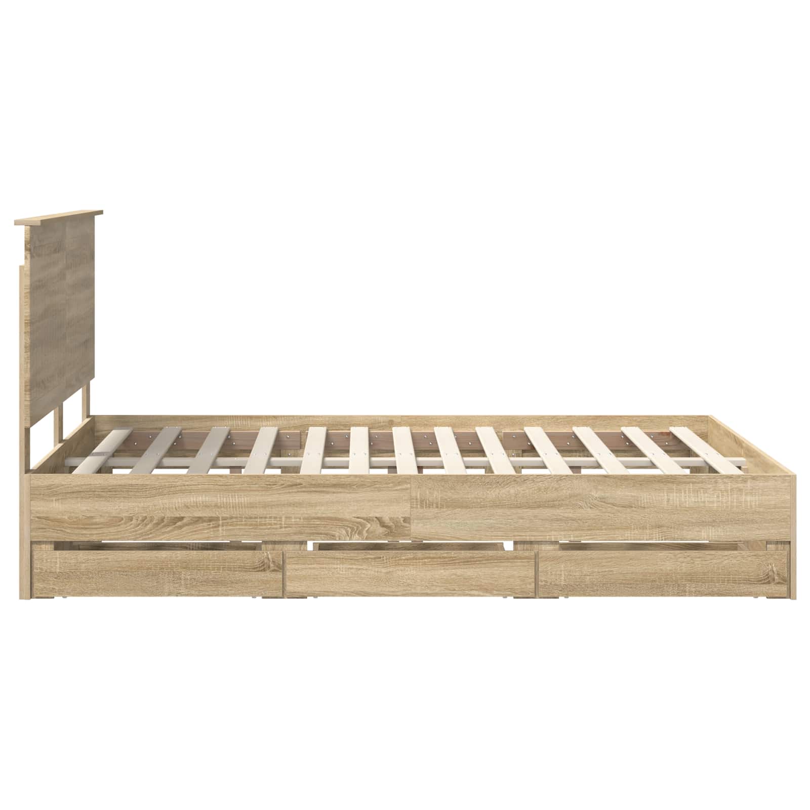 Cadre de lit Chêne Sonoma 140 x 200 cm Bois Ingénierie - XIOS