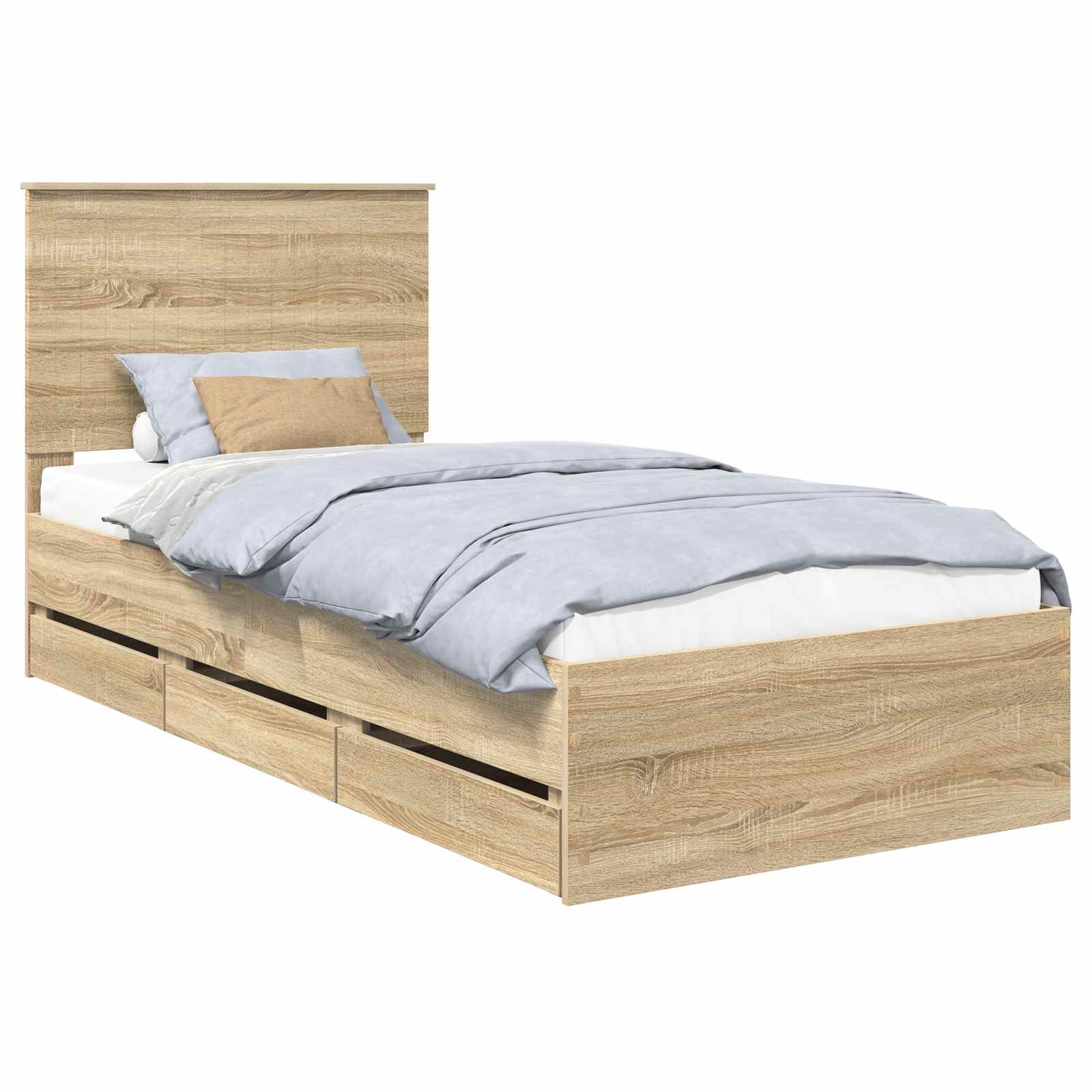Cadre de lit Chêne Sonoma 90 x 200 cm Bois Ingénierie - XIOS