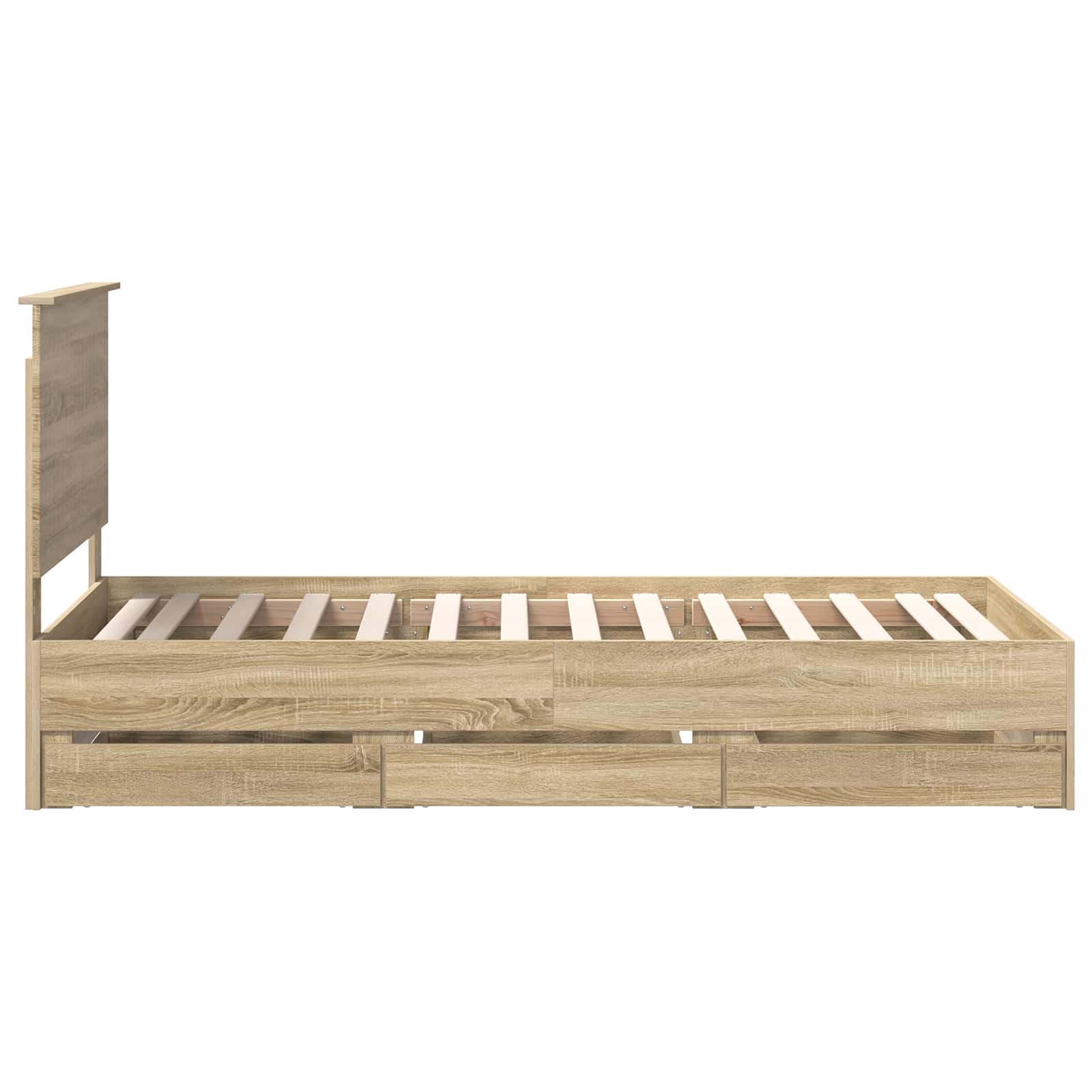 Cadre de lit Chêne Sonoma 90 x 200 cm Bois Ingénierie - XIOS