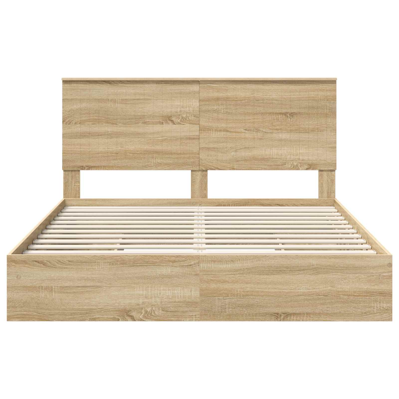 Lit de Rangement Chêne Sonoma 160 x 200 cm Bois d'ingénierie - XIOS